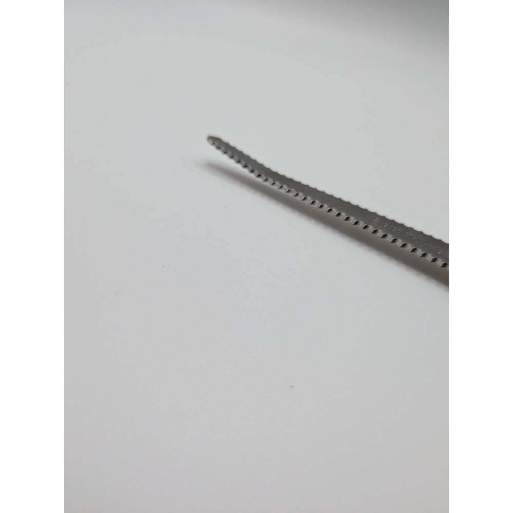 Vintage Ekco Stainless Grapefruit Knife Wood Handle USA Curved Serrated - 7 1/4" - Picture 2 of 7
